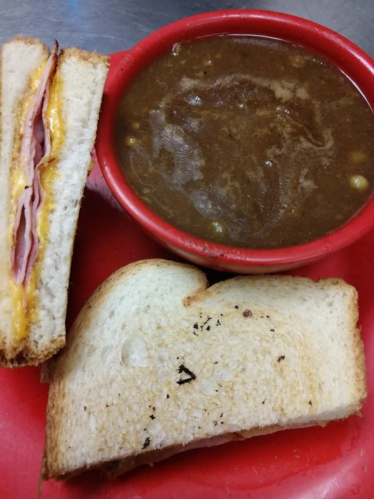 Grilled Ham and Cheese and Soup of the Day