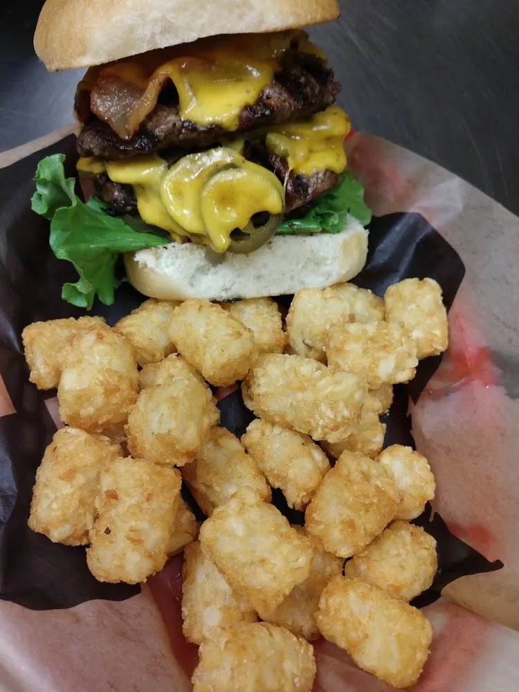 Roughneck Burger with Jalapenos